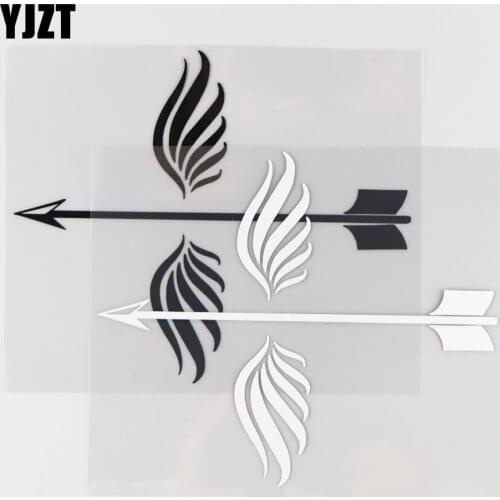 YJZT 16.9CM*14.1CM Bow And Arrow Personalized Car Sticker Vinyl Decal Decorative Pattern 1A-0330