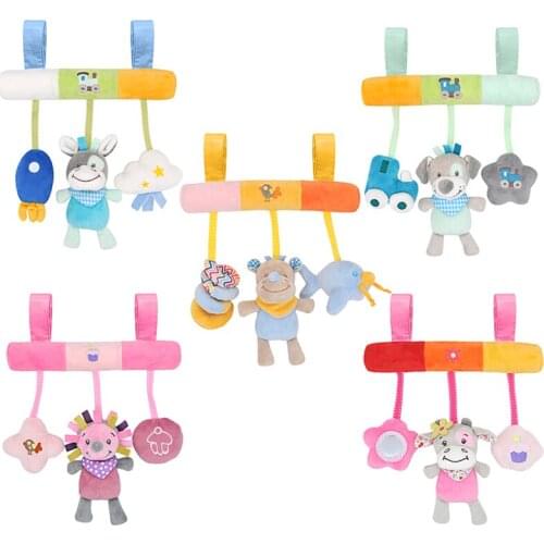 0 12 Months Baby Toy Baby Bed Stroller Toy Rattle Newborn Car Seat Education Rattle Cute Baby Safety Toy