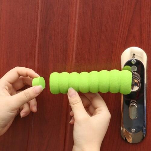 1Pc Rubber Crash Pad Door Handle Stopper Round EVA Door Knob Foam Cover Furniture protector Baby Safety Practical Static-free