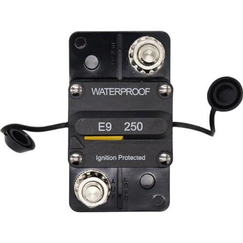 12V-48V DC Car Boat Auto Waterproof Car Circuit Breaker Reset 250 Amp Power Protector
