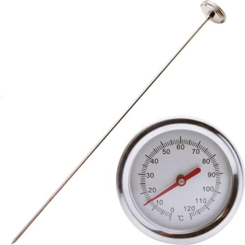 20 Inch/50cm Length Compost Soil Thermometer Premium Food Grade Stainless Steel Measuring Probe Detector