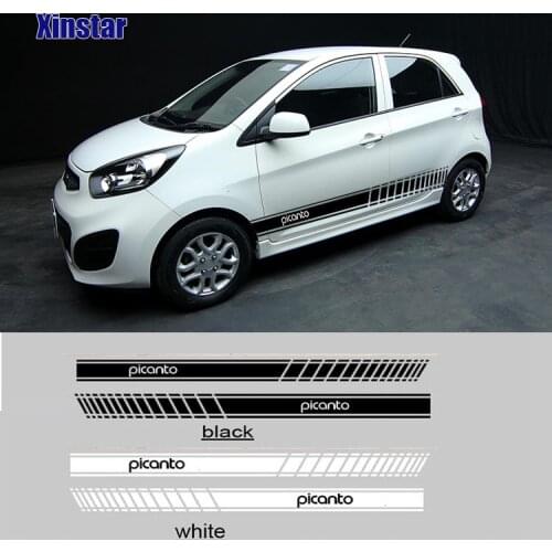 2pcs car body sticker for kia picanto