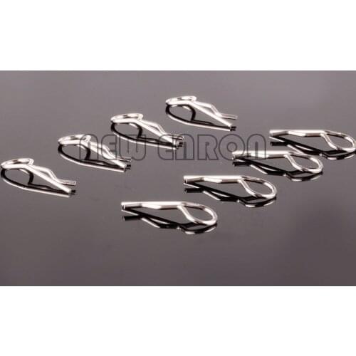 #31065 8Pc Aluminum Body Clips Metal FOR RC Model Car 1/10 Monster Truck Himoto E10MTL E10MT E10BP Parts