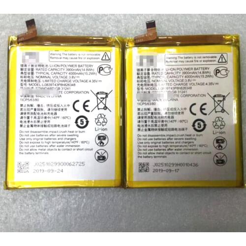 3.85v 4000mAh LI3839T43P8H826348 Battery for ZTE Blade A7S A7 Cell Mobile Phone Batteries