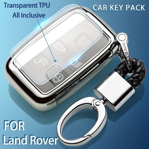 Car Key Cover Key Case Bag For Land Rover RANGE ROVER SPORT Freelander 2 DISCOVERY 4 Evoque for Jaguar XE XJ XJL XF key cover