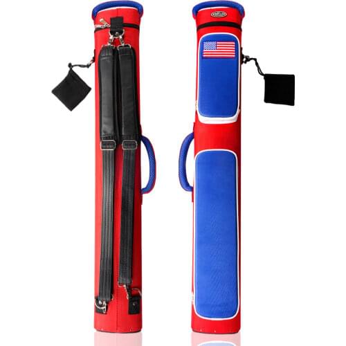 KONLLEN Billiard 6 Holes Cue Case Handmade 5.5*12.5*88cm Oval Embroidery Bag Fashion Billiards Accessories