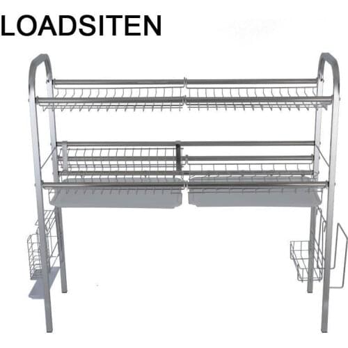 Cosina Egouttoir Vaisselle Sink Sponge Holder Etagere Stainless Steel Rack Cuisine Cozinha Organizador Cocina Kitchen Organizer