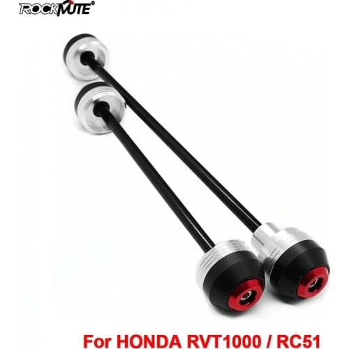 For Honda RVT1000 / RC51 Motorcycle Front Rear Axle Fork POM Crash Sliders Wheel Protector Falling Protection
