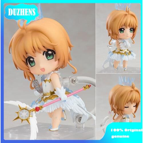 Original Japanes Anime Cardcaptor Sakura KINOMOTOSAKURA Q version figma PVC Action Figure Anime Figure Model Toys Doll Gift