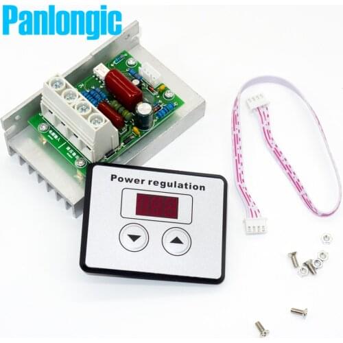 AC 220V 10000W 80A Digital Control SCR Electronic Voltage Regulator Speed Control Dimmer Thermostat + Digital Display