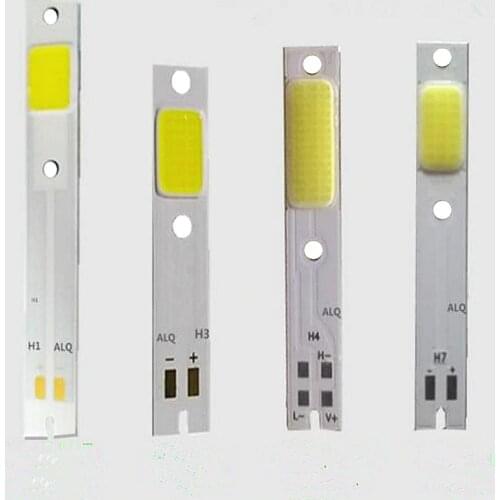 DC9-12V C6 LED CHIP CAR Near/high beam headlight H1 H3 H4 H7 COB Light source 15W 30W 100LM/W free shipping 10pcs