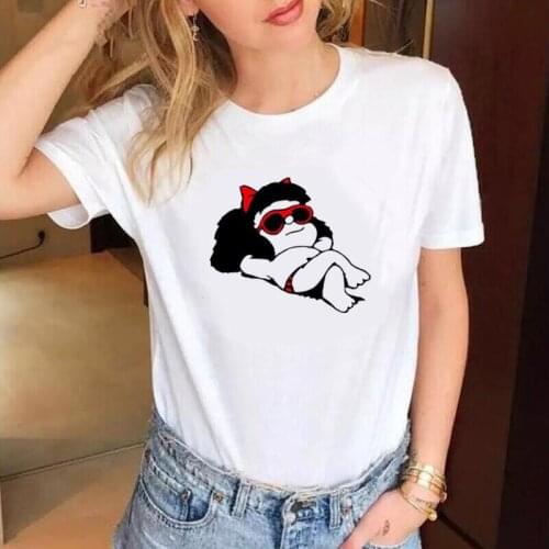 Funny Cartoon Print T Shirt Women Tops Casual Short Sleeve Tshirt Fashion Tee Shirt Femme Summer Harajuku Shirt Camiseta Mujer