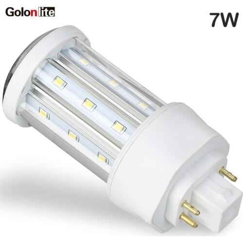 Golonlite G24 led lamp g24d led 4pin cfl replacement 360 degree LED PL corn light 24W 18W 15W 12W 9W 7W 5W 120V 220V 230V White