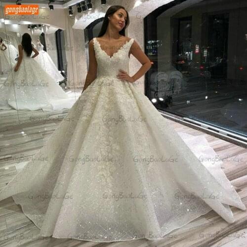 Gongbaolage V-neck Wedding Dresses
