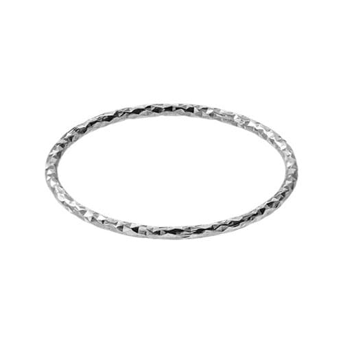 1mm Thin 100% Authentic REAL.925 Sterling Silver Irregular Foil Ring C-J2392