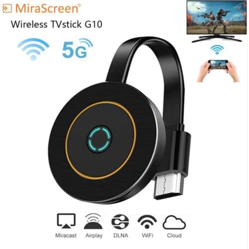 MirrorScreen DLNA Airplay 5G TV Stick MiraScreen G10 2.4G 5.8G WiFi 4K TV Stick anycast Miracast ios Android TV Dongle Receiver