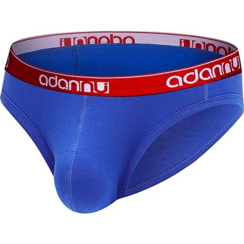 Mens Underwear Briefs Thin Mens Underpants U Convex Design Men Low Waist Briefs Cotton Tight Sexy Bikini Briefs Size M L XL XXL