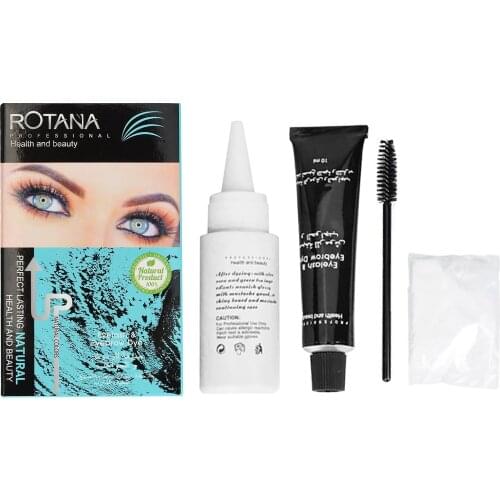Black Eyebrow Dye Kit With Brush Semi Permanent Eyebrow Staining Eyebrow Eyelash And Eyebrow Dye Dye Eyebrow Gel Cream