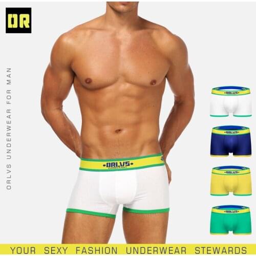 ORLVS Male Underpants Men Underwear Boxers Solid Shorts Modal Cuecas Boxers Men Boxer Homme Boxershorts Breathable Panties