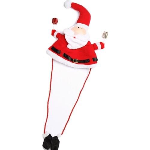 Plush Hat Christmas Hats Sweater Decorations Adults Xmas Merry Accessories Cute Funny Party Cute Santa Claus For Kids Gift Cap