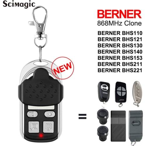 BERNER RCBE 868 Garage Remote Control Clone BDS120 BDS 120 140 150 BERNER BHS 868.35 MHz Gate Door Opener Controller