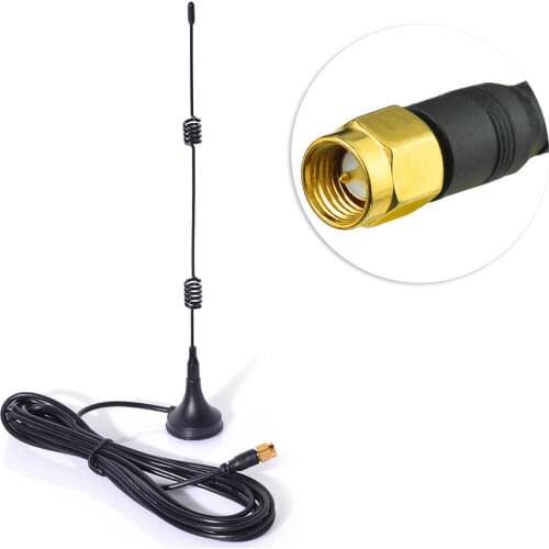 Superbat 2.4GHz Wifi WLAN Signal Booster Antenna SMA Plug Connector 7dBi Wireless 5X Range Extender