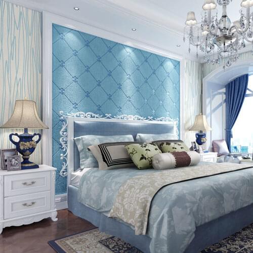 Papers Embossed Geometric Wall European 3d Suede Leather Lattice Contact Paper Background Living Room Bedroom Mural Walls