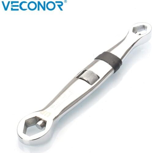 Veconor 8 Inch Universal Adjustable Combination Wrench Spanner 4~9mm, 12~19mm