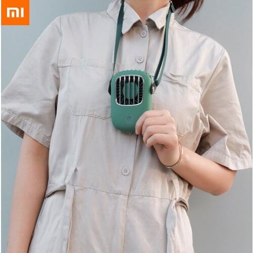 New Xiaomi Youpin Zhiyi hanging neck fan Retro design wide-angle wind long battery life low noise and strong wind summer