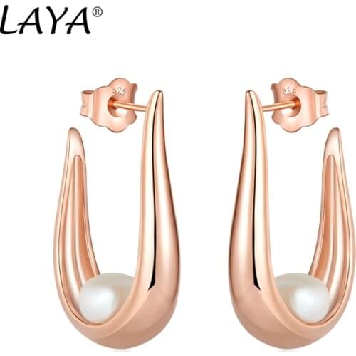 925 Sterling Silver Natural Freshwater Pearl Retro Personality Fashion Drop Earrings For Womens Wedding High Quality Jewelry