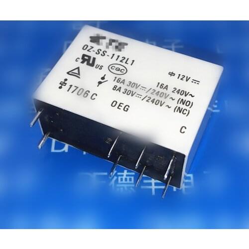 10/PCS LOT OZ-SS-112L1 OZ SS 112L1 12VDC 12 V 16A 8PIN DIP-8 100% new original