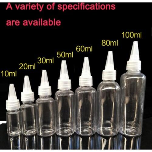 10pcs Plastic Extrusion Bottle Cosmetics Storage Bottle Sub Charging Water Bottle Honey Tomato Sauce Squeeze Storage Bottle