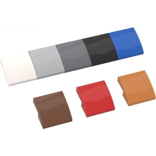 10PCS Building Blocks 15068 2x2 Curved Surface High-Tech Bricks Assembles Particles DIY Assembly Parts Toys For Children Gifts