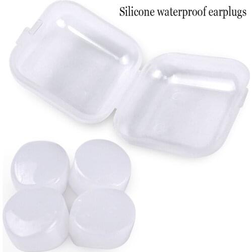 4 Pairs Swimming Silicone Earplugs Anti Noise Travel Sleep Soundproof Noise Reduction Soft Earplugs Quiet Learn Protect Hearing