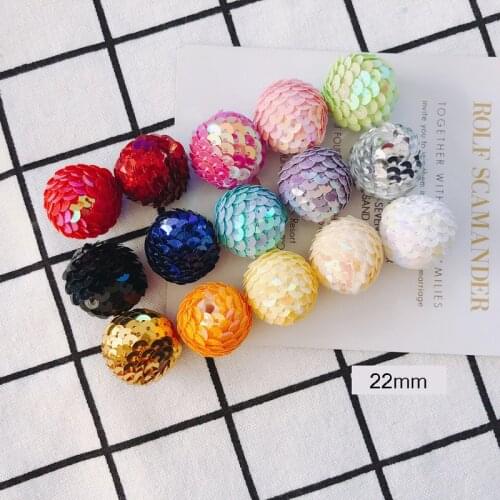6pieces / lot fish scale coloRoundbead caps earings fashion jewelrytassel jewelry findingsbracelet jewelry making Other