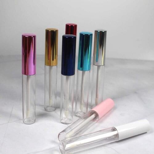 30pcs 10ml dazzling electroplate lip gloss tube in bulk empty lip gloss tube cosmetic packing