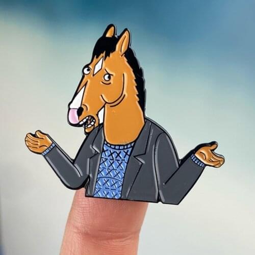 Classic Cartoon Anime Horseman Brooch Pins Enamel Metal Badges Lapel Pin Brooches Jackets Jeans Fashion Jewelry Accessories