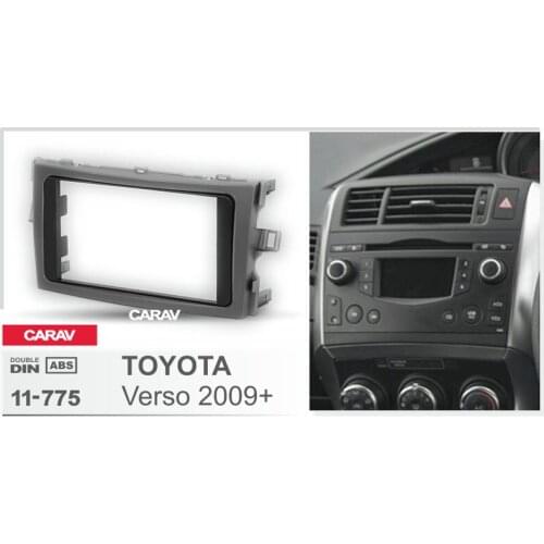 CARAV 11-775 Top Quality Radio Fascia for TOYOTA Verso 2009+ Stereo Fascia Dash CD Trim Installation Kit