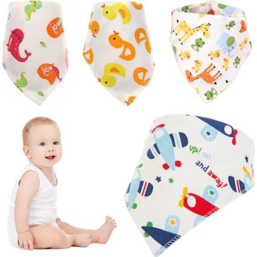 Baby Feeding Towel Baby Kids Head Scarf Triangle Scarf Pure Cotton Soft Baby Bibs Burp Cloth Boy Girl Bath Products Baby Care