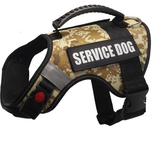 Personalized Pet Dog Harness With Handle NO Pull Reflective Adjustable Vest Outdoor Walking For Medium Large Dogs