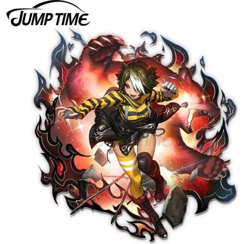JumpTime 13 x 12.6cm Arknights Beehunter Elite 2 Anime Waifu Decal Vinyl Car Stickers Motocycle Window Trunk Creative Race Decal