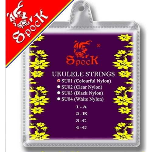 Spock SU01 Colorful Nylon Ukulele Strings 1st-4th Strings Hawaii Four Strings Guitar Ukulele Accessories