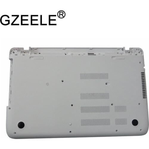 GZEELE New for HP Pavilion 15-P 15T-P Bottom Case Base Enclosure 762499-001 lower cover laptop replace shell white color