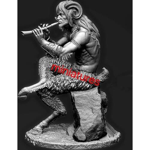 New Unassembled 1/32 ancient man warrior sit Resin Figure Unpainted Model Kit