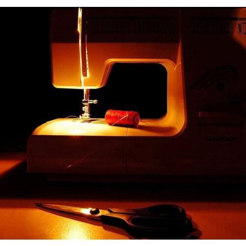 Portable Sewing Machine Desk LED Light Sewing Machine Table Top LED Bright Lamp Flexible Gooseneck Lamp EU Plug