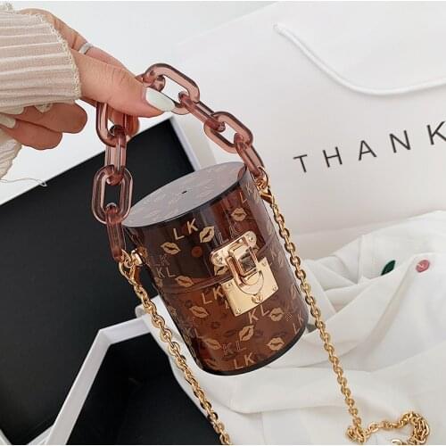 Transparent Mini Bags for Women 2020 New PVC Purses and Handbags Brands Fashion Womens Cosmetic Bag Small Chain Shoulder Bag