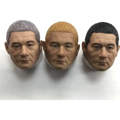 In Stock For Sale 1/6th Male Japanese Gangster Takeshi Kitano Head Sculpture For Usual 12inch Doll Action Figures