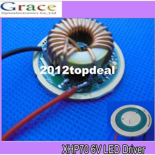 1pcs 5 Mode Cree XLamp XHP70 LED Driver 6V 4.8A 32mm Diameter