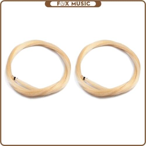 2PCS 4/4 3/4 Violin Bow Horse Hair White Bow Hair For Violin Bow Players Mongolia