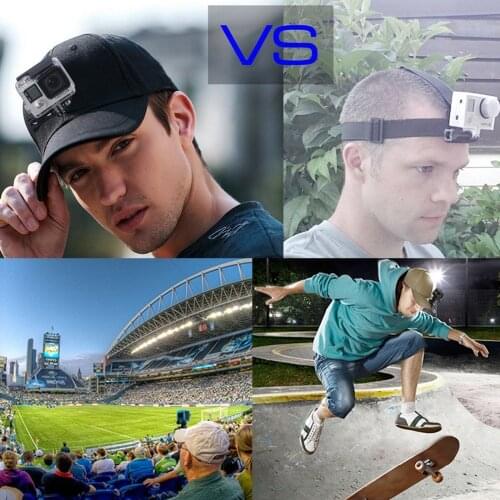 2018 for Go Pro Accessories Canvas Baseball Hat Cap W/ J-Hook Buckle Mount Screw for GoPro HERO5 HERO4 Session HERO 5 4 3+ 3 2